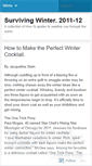 Mobile Screenshot of howtosurvivewinter.wordpress.com