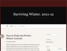 Tablet Screenshot of howtosurvivewinter.wordpress.com