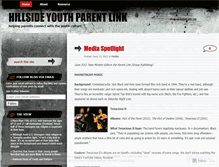 Tablet Screenshot of hillsideyouthparentlink.wordpress.com