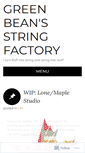 Mobile Screenshot of greenbeanstring.wordpress.com