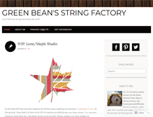 Tablet Screenshot of greenbeanstring.wordpress.com