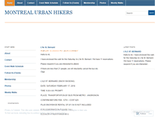 Tablet Screenshot of montrealurbanhikers.wordpress.com