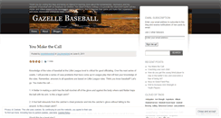 Desktop Screenshot of gazellebaseball.wordpress.com