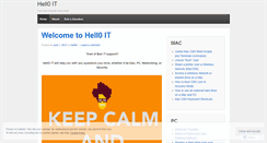 Desktop Screenshot of hell0it.wordpress.com