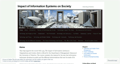 Desktop Screenshot of impactofinformationsystemsonsociety.wordpress.com