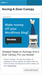 Mobile Screenshot of havingadoorcanopy.wordpress.com