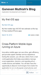 Mobile Screenshot of gmuthaia.wordpress.com