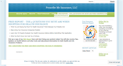 Desktop Screenshot of prescribemeinsurance.wordpress.com