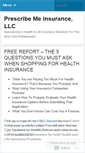 Mobile Screenshot of prescribemeinsurance.wordpress.com