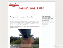 Tablet Screenshot of evasiontravel.wordpress.com