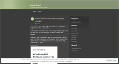 Desktop Screenshot of musclereport.wordpress.com