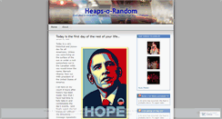 Desktop Screenshot of heapsorandom.wordpress.com