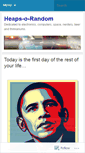 Mobile Screenshot of heapsorandom.wordpress.com