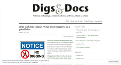 Desktop Screenshot of digsanddocs.wordpress.com