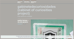 Desktop Screenshot of gabinetedecuriosidadesdotwordpressdotcom.wordpress.com