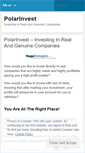 Mobile Screenshot of polarinvest.wordpress.com