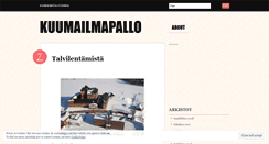 Desktop Screenshot of kuumailmapallo.wordpress.com