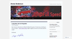 Desktop Screenshot of annieanderson.wordpress.com
