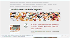 Desktop Screenshot of genericpharmaceuticalcompanies.wordpress.com