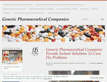 Tablet Screenshot of genericpharmaceuticalcompanies.wordpress.com