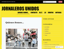 Tablet Screenshot of jornalerosunidos.wordpress.com