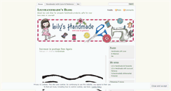 Desktop Screenshot of lilyhandmade.wordpress.com
