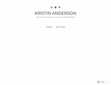 Tablet Screenshot of kristinandersonphotography.wordpress.com