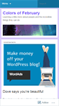 Mobile Screenshot of colorsoffebruary.wordpress.com