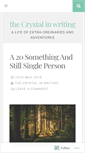 Mobile Screenshot of crystalinwriting.wordpress.com