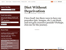 Tablet Screenshot of dietwithoutdeprivation.wordpress.com