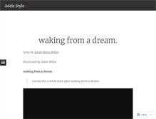 Tablet Screenshot of adelestyle.wordpress.com