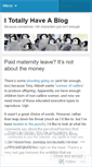 Mobile Screenshot of itotallyhaveablog.wordpress.com