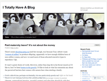 Tablet Screenshot of itotallyhaveablog.wordpress.com