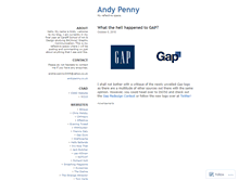 Tablet Screenshot of andypenny.wordpress.com