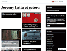 Tablet Screenshot of jeremylatta.wordpress.com