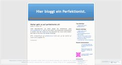Desktop Screenshot of perfektionist.wordpress.com