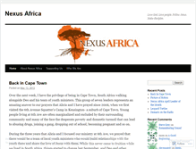 Tablet Screenshot of nexusafrica.wordpress.com