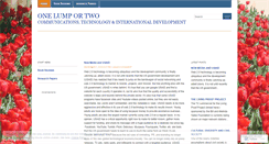 Desktop Screenshot of onelumportwo.wordpress.com