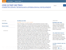 Tablet Screenshot of onelumportwo.wordpress.com