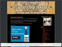 Tablet Screenshot of larpadventureprogram.wordpress.com