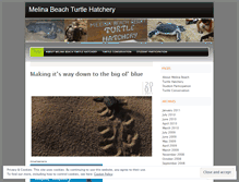 Tablet Screenshot of melinabeachturtlehatchery.wordpress.com