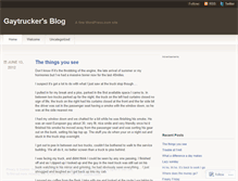 Tablet Screenshot of gaytrucker.wordpress.com