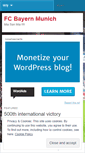 Mobile Screenshot of ilovefcbayern.wordpress.com
