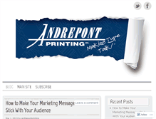 Tablet Screenshot of andrepontprinting.wordpress.com