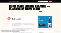 Desktop Screenshot of homemadeenergyoi43.wordpress.com