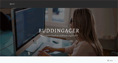Desktop Screenshot of buddingacer.wordpress.com