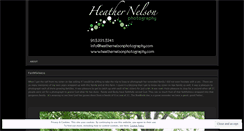Desktop Screenshot of heathernelsonphotography.wordpress.com