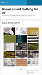 Mobile Screenshot of brownsoundclothing.wordpress.com