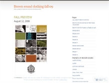 Tablet Screenshot of brownsoundclothing.wordpress.com