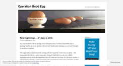 Desktop Screenshot of operationgoodegg.wordpress.com